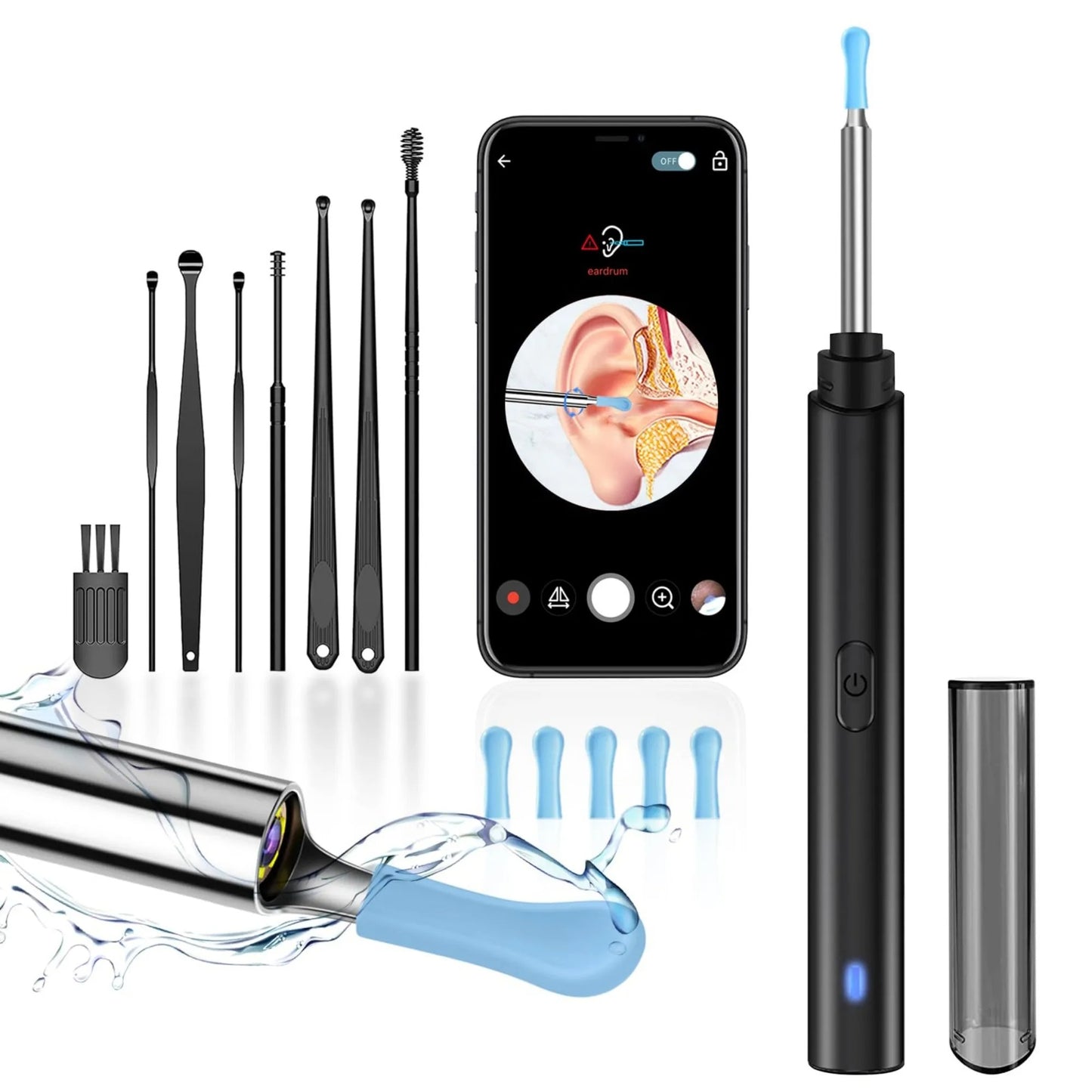 Wireless ear wax remover